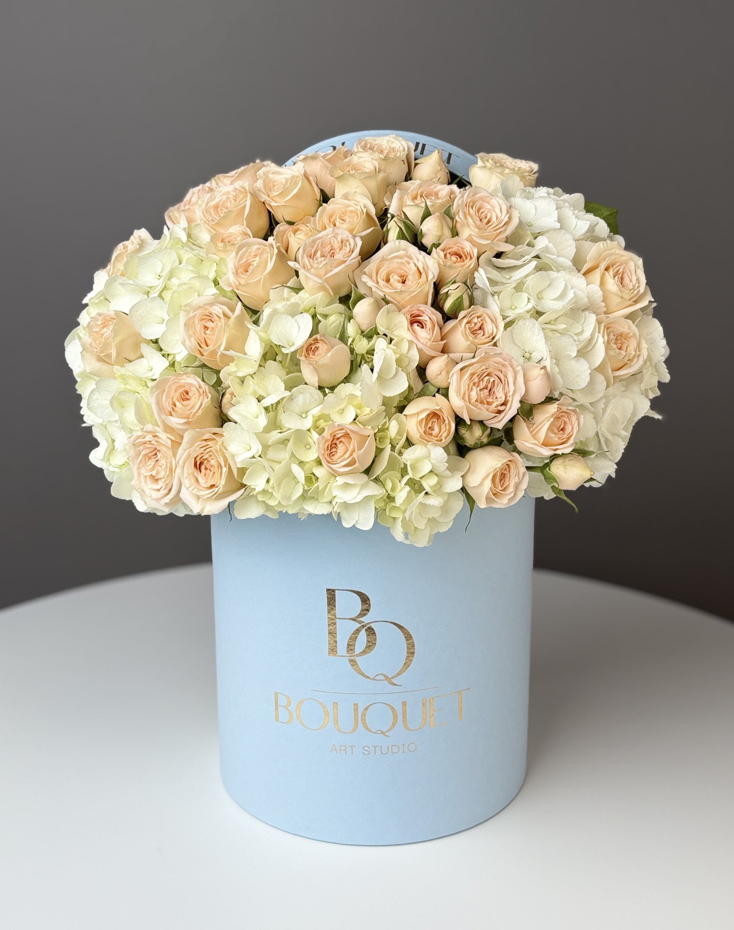 Velvet Crème — Hydrangea & Spray Roses