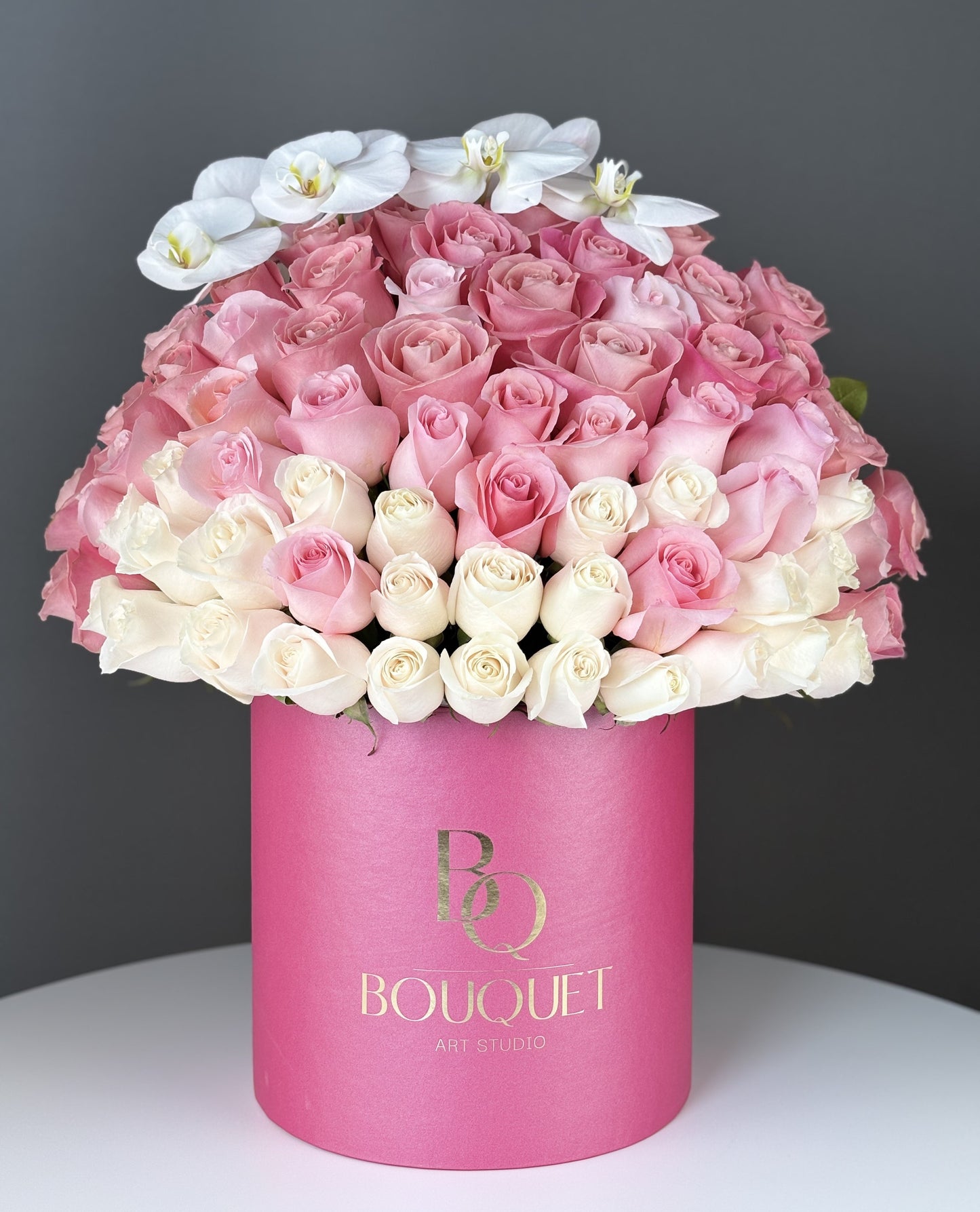 Ombre Roses with Orchid
