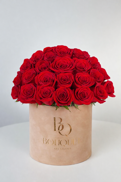 Luxury Red Rose Signature Box | Same-Day Delivery in Orange County