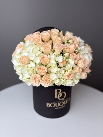 Velvet Crème — Hydrangea & Spray Roses