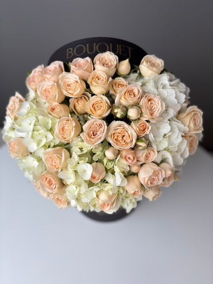 Velvet Crème — Hydrangea & Spray Roses