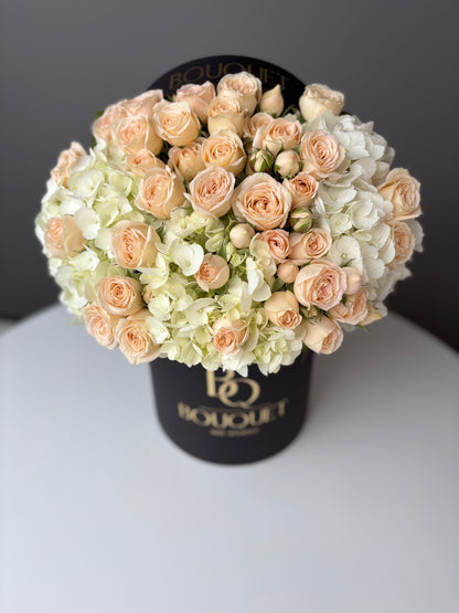 Velvet Crème — Hydrangea & Spray Roses
