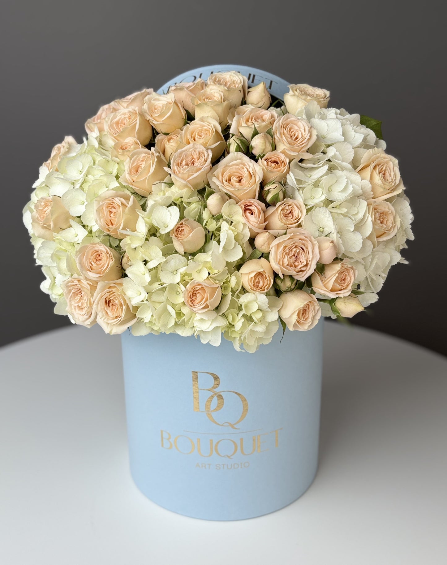 Velvet Creme & Sky Blue