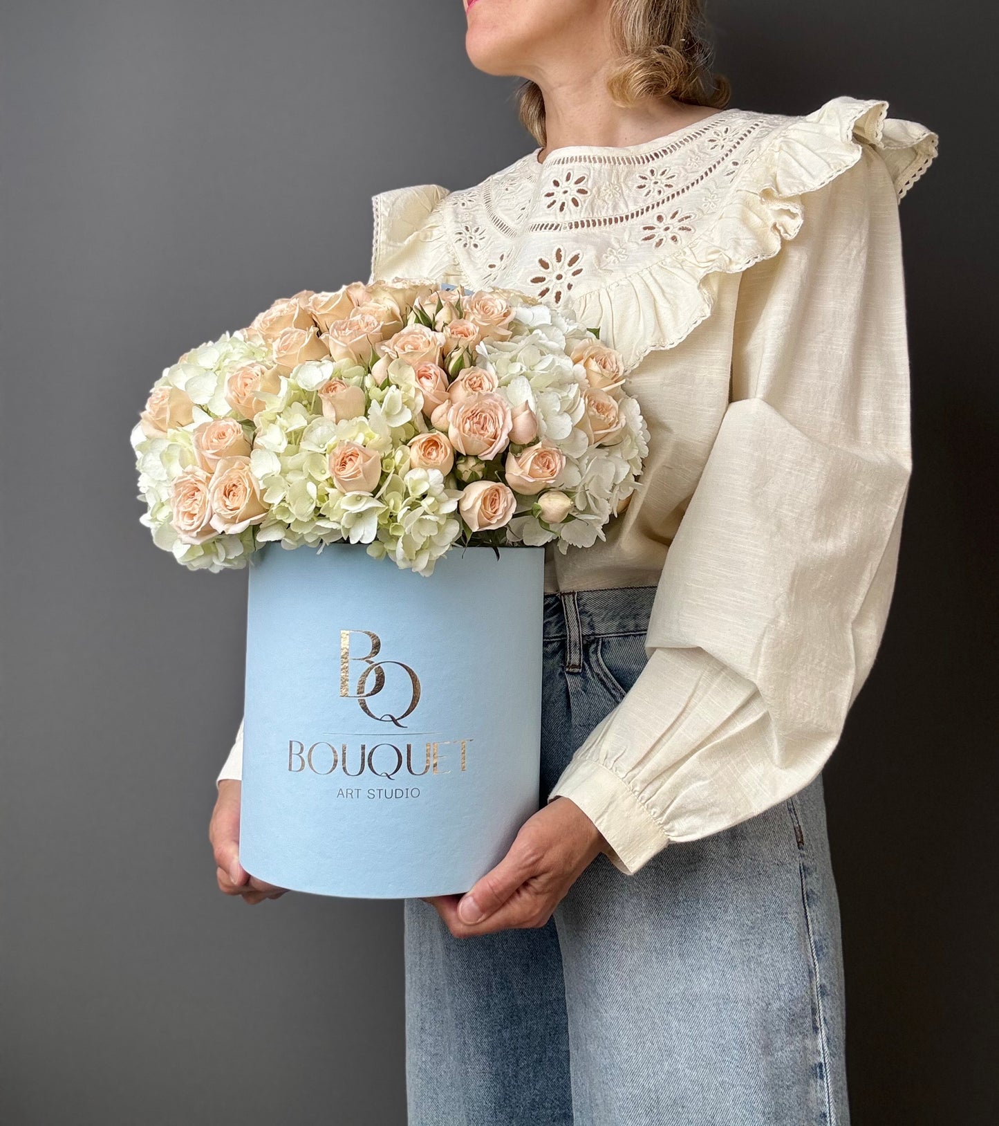 Velvet Creme & Sky Blue