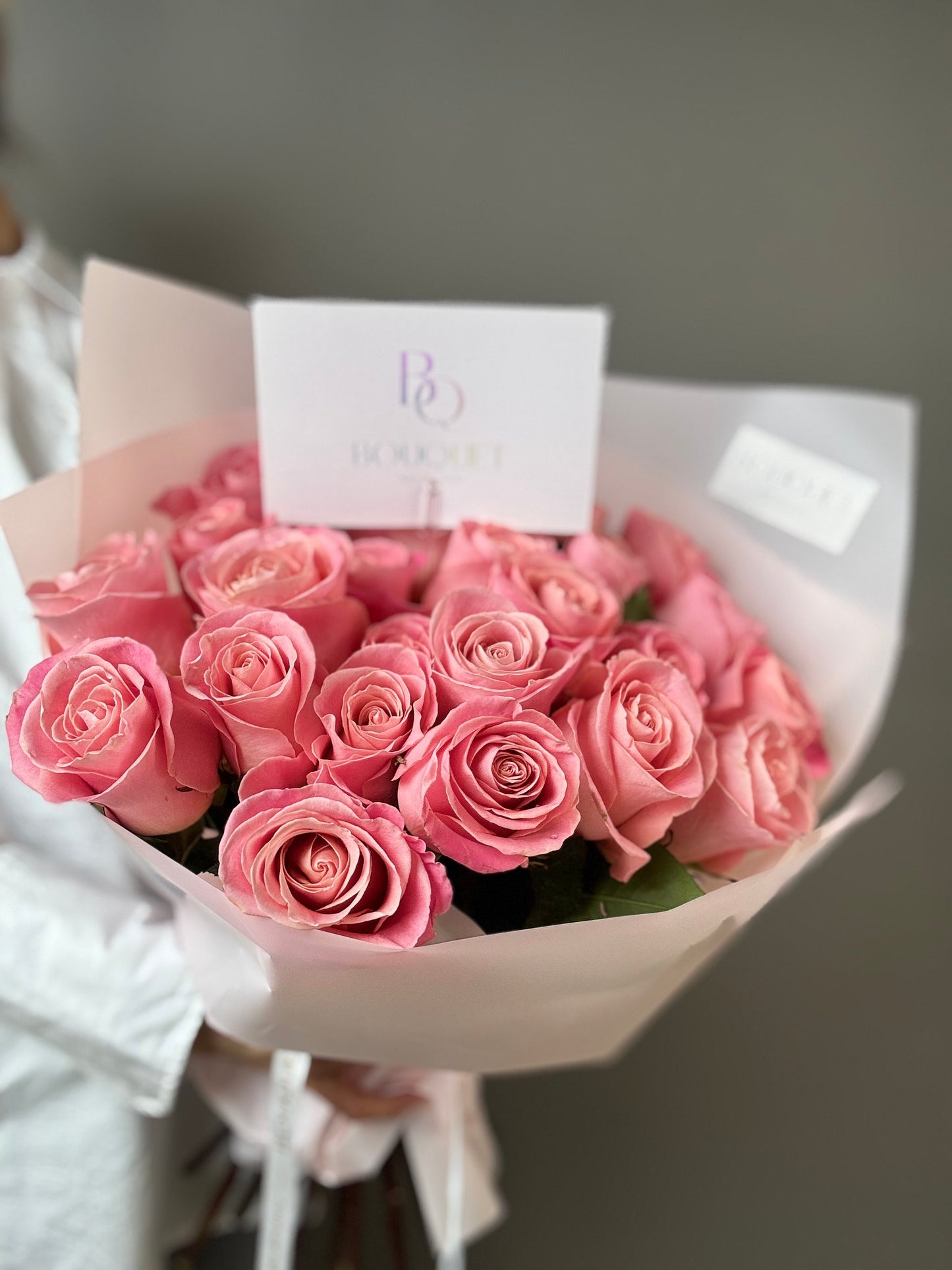 LUXURY  CORAL ROSES BOUQUET