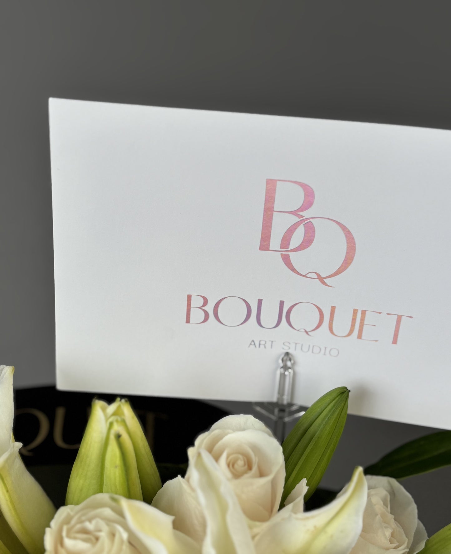 Ivory Elegance — White Roses & Lilies