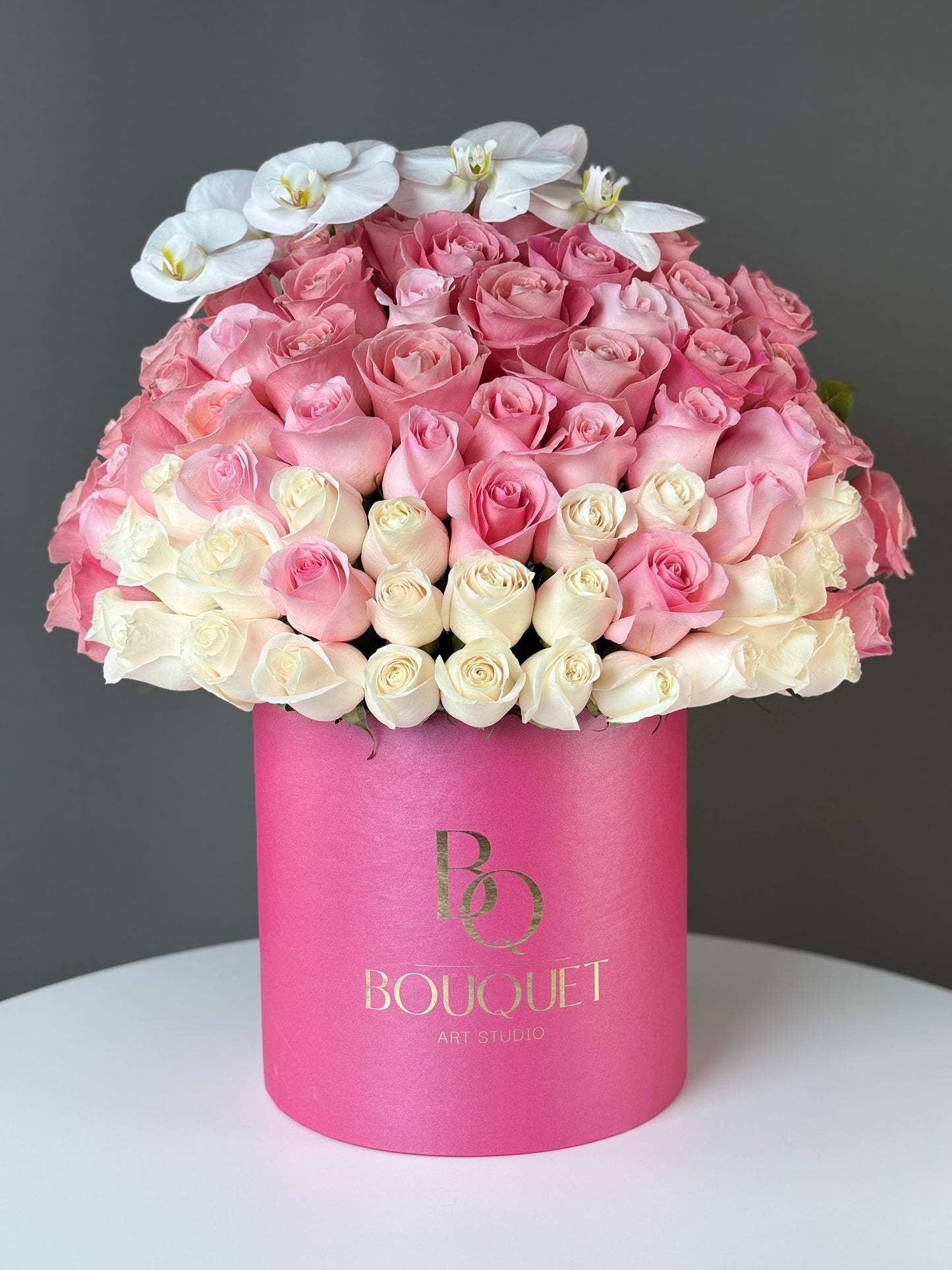 Ombre Roses with Orchid
