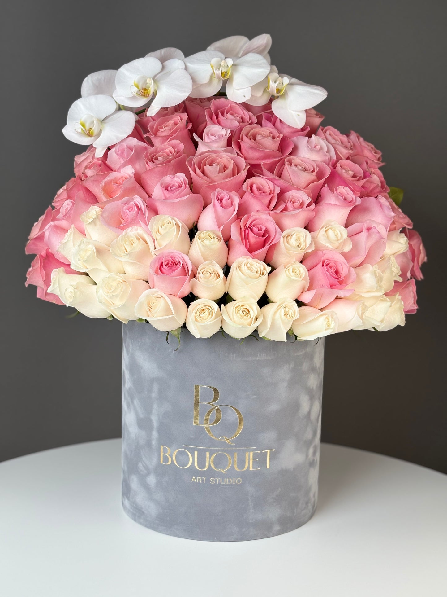 Ombre Roses with Orchid