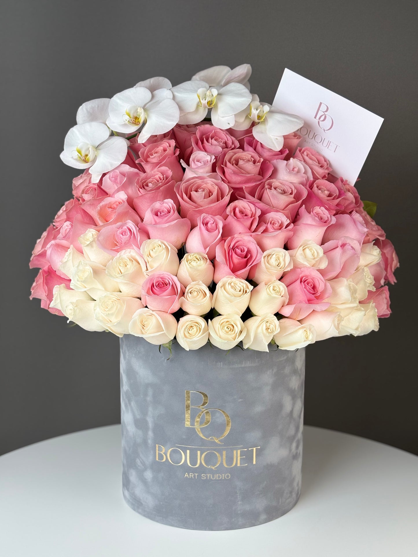 Ombre Roses with Orchid