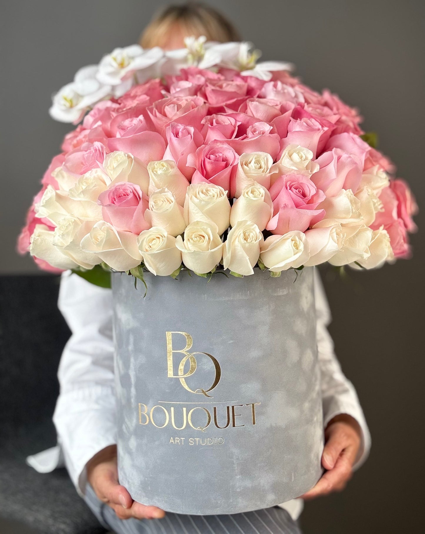 Ombre Roses with Orchid