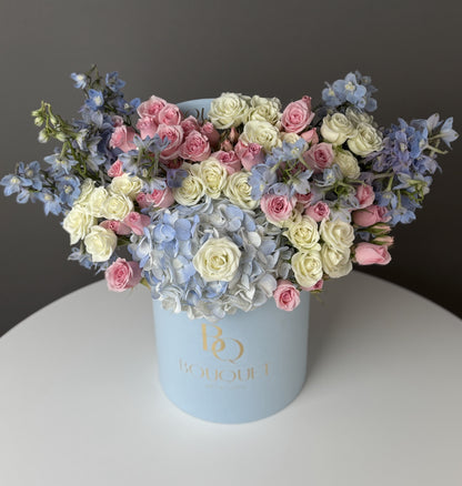 BLUE SERENADE | BQ BOUQUET | FLOWER BOX FOR ANNIVERSARY & WEDDING