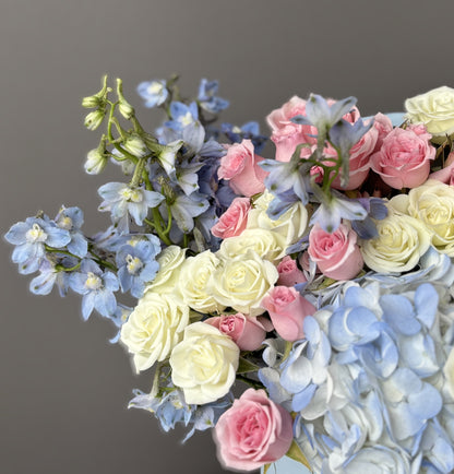 BLUE SERENADE | BQ BOUQUET | FLOWER BOX FOR ANNIVERSARY & WEDDING