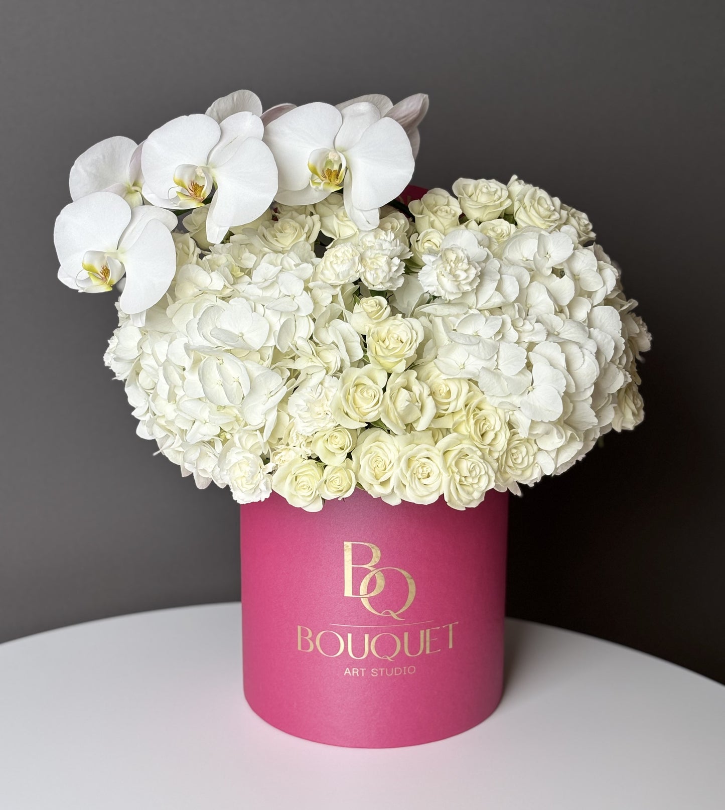 WHITE ORCHID & WHITE FLOWERS | BQ BOUQUET | FOR ANY OCCASION